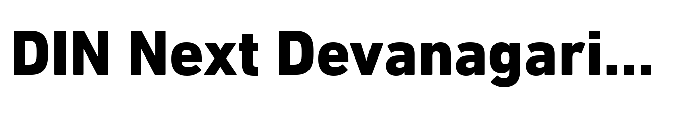 DIN Next Devanagari Heavy
